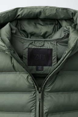 CHALECO ULTRALIGERO CAPUCHA WATER REPELLENT / Khaki - Zara фото 7