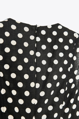 ZW COLLECTION POLKA DOT MIDI DRESS - Zara фото 9