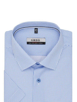 Сорочка мужская короткий рукав GREG 213/201/1903/Z/1p