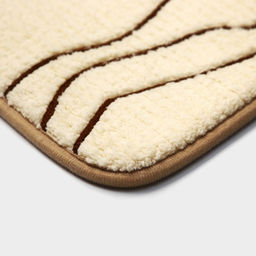 Коврики для ванной и туалета Доляна Lightning, 2 шт: 40?50 см, 50?80 см, цвет бежевый  фото 4