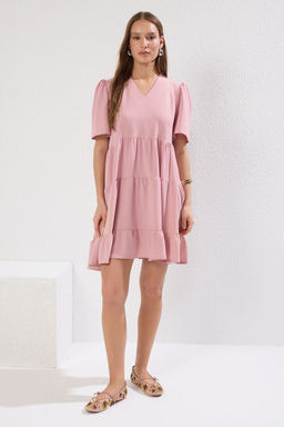 TRENDYOLMILLA Siyah Genis Kesim Mini Dokuma Elbise TWOSS20EL0400  фото 67