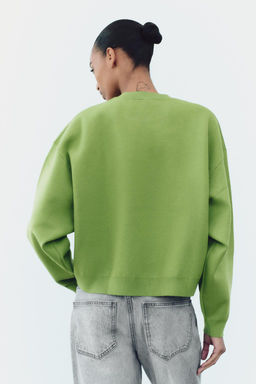 BASIC PLAIN KNIT SWEATSHIRT - Zara фото 13