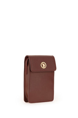 Женская бордово-красная сумка для телефона Неожиданная скидка в корзине - U.s. polo assn фото 4