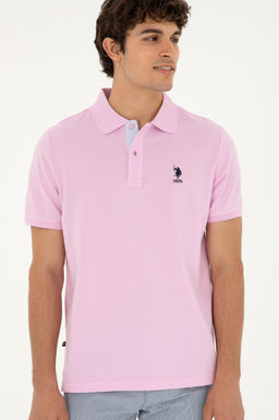 Мужская розовая базовая футболка Неожиданная скидка в корзине - U.s. polo assn фото 3