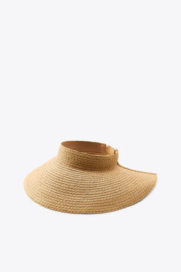 WIDE-BRIMMED WOVEN VISOR - Zara фото 5