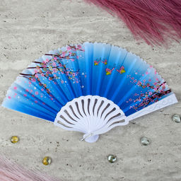 Веер 23 см / 622-8 /уп 12/600/ микс, пластик, полиэстер - Галеонтрейд фото 14