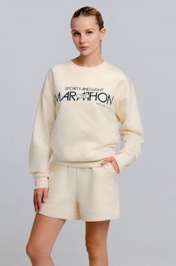 Арт. 2534 Костюм женский с шортами 42-48 (4 шт) Цвет:молочный