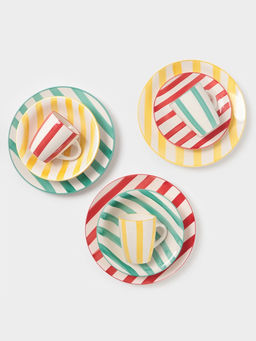 Тарелка глубокая Доляна «Райе», 600 мл, d=21 см, керамика, жёлтая