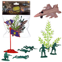 Игровой набор Abtoys Боевая сила 9 предметов (самолет, солдатики, аксессуары) фото 8