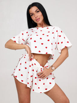 674 ПИЖАМА (шорты) (Сердечки) - А-дина фото 4