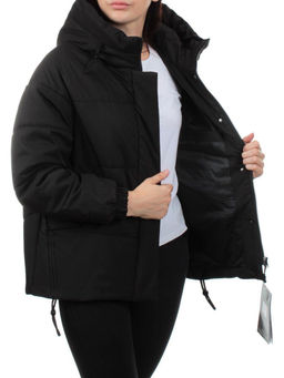 282 BLACK Куртка зимняя облегченная женская (верблюжья шерсть)