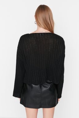 Tas Merserize Gorunumlu Yunlu Genis Kal?p Basic Triko Kazak TWOAW23KZ01844 - Trendyolmilla фото 18