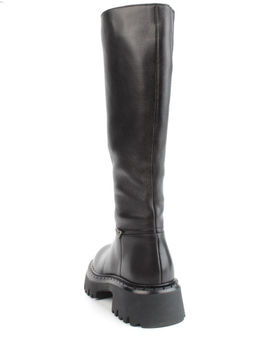 02-FJ725-1M BLACK Сапоги зимние женские (натуральная кожа, байка, натуральный мех)