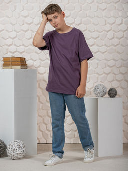 Футболка "Лето" баклажан