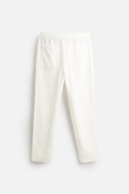 BELI LASTIKLI DOKULU PANTOLON - Zara фото 7