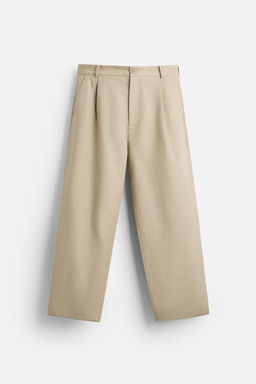 STRAIGHT-LEG PLEATED TROUSERS - Zara фото 6
