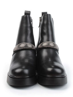 04-M904 987-31M-1 BLACK Ботинки зимние женские (натуральная кожа, натуральный мех) - Фабричный китай фото 7