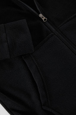 Siyah Regular/Normal Kesim Basic Fermuarl_ S_cak Tutan Polar H_rka/Sweatshirt TMNAW25SW00183 - Trendyolmilla фото 2