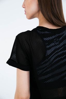 Футболка T-shirt mesh Black - Mansen фото 2