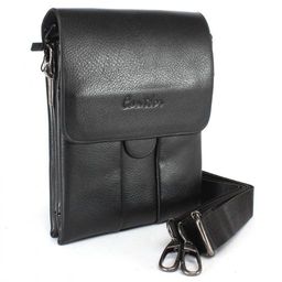 Cумка муж искусственная кожа Cantlor-L 876SS-5,  2отд,  2внеш/карм,  плечевой ремень,  черный SALE 227822