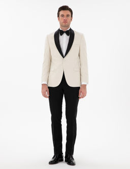 Ekru Slim Fit tuxedo
