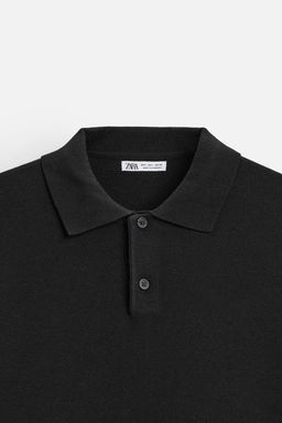 VISCOSE BLEND KNIT POLO SHIRT - Zara фото 10