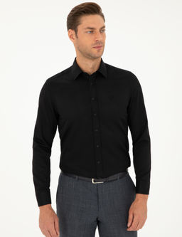 Рубашка Pierre Cardin Slim Fit черная