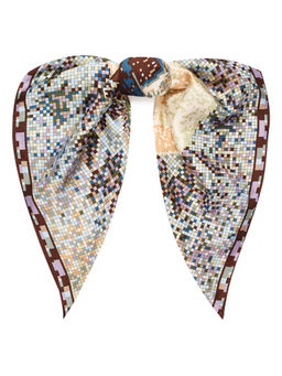 Платок жен. шелк 90х90 E04-8231-15 - Eleganzza фото 2