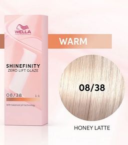 Гель-крем для стойкого тонирования Shinefinity 08/38 медовое латте, Wella