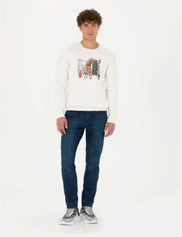 Ekru Regular Fit Sweatshirt - Pierre cardin фото 4