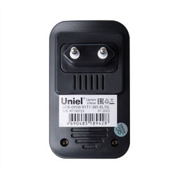 UDB-095W-R1T1-38S-BL/GL Звонок электронный, 220В. Радиус действия 150 м. Черный с золотистым. ТМ Uniel