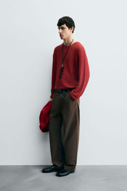 TEXTURED KNIT SWEATER - Zara фото 4
