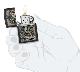 Зажигалка ZIPPO Окровавленное тату | Gory Tattoo 48616  фото 5
