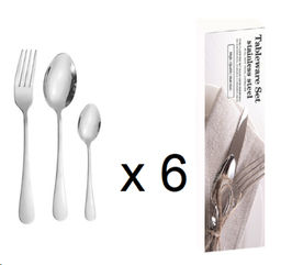 Столовые приборы 18 предмета / SP1-18-Silver /уп 16/
