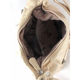 Сумка женская искусственная кожа Guecca-RY 018, 1отд+карм/пер, плечевой ремень, светло-бежевый SALE 245436 - Adelia фото 3