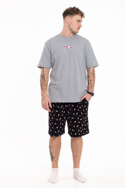 Пижама футболка и шорты М125115Псч