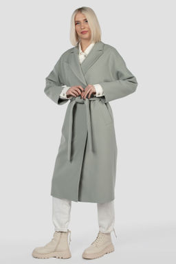01-11614 Пальто женское демисезонное (пояс) - El podio фото 4