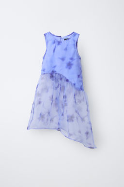 FLORAL ORGANZA DRESS - Zara фото 9