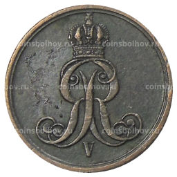 1 пфенниг 1863 года B Германские государства  Ганновер