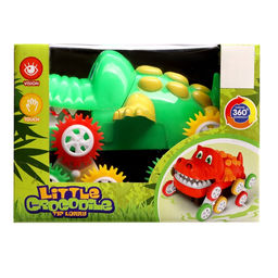 Машинка-перевёртыш Крокодил, работает от батареек, цвет зеленый - Simaland фото 7