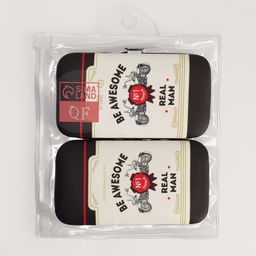 Набор маникюрный REAL MAN, 6 предметов, в футляре, в PVC - коробке, разноцветный