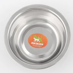 Миска стандартная цветная с принтом, 350 мл, бежевая - Пижон фото 2