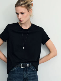 Базовая футболка из хлопка / Zarina фото 6