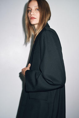 OVERSIZED FROCK COAT ZW COLLECTION - Zara фото 8