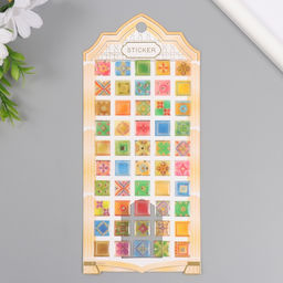 Цена за 2 шт. Наклейки для творчества пластик «Восточная плитка», 9.3×20.4 см