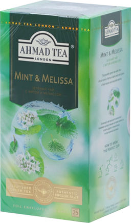 AHMAD TEA. Flavoured Collection. Mint & Melissa карт.пачка, 25 пак.
