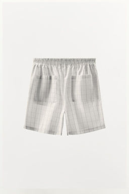 CHECK COTTON SHORTS - Zara фото 5