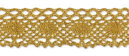 Gamma MTR-31 тесьма декоративная ФАСОВКА 27 мм 5 х 3 м под золото  фото 6