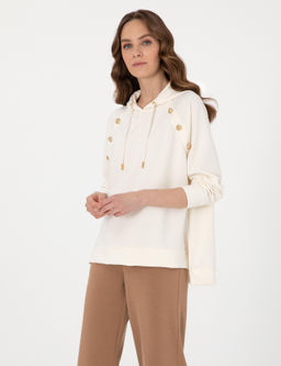 Ekru Oversize Sweatshirt