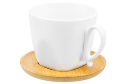 Чашка для капучино и кофе латте 280 мл 12*9*7,5 см Айсберг + дер. подставка - Elan gallery фото 22